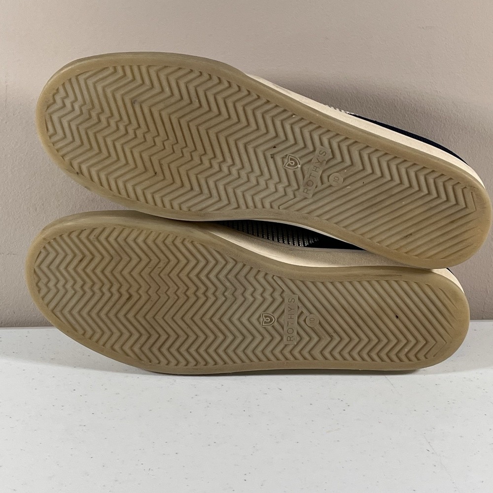 Rothy's Shoes Women's Size 10W Athletic Sneaker Beige Round Toe - Picture 9 of 11
